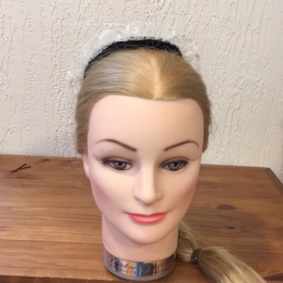 Brown with black lacing steampunk fascinator - Picture 5 of 8